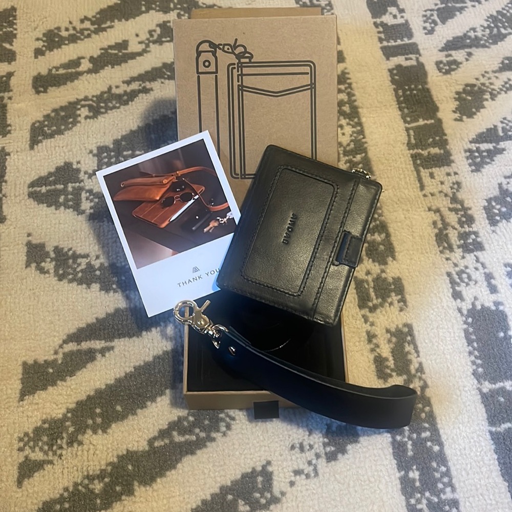 Andar Denver Keychain Wallet Black/Gold